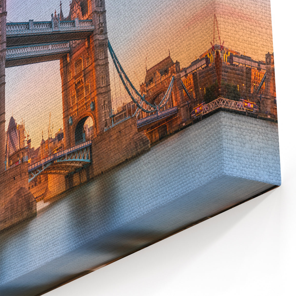 Tower Bridge London at Sunset - Iconic Landmark Canvas Print