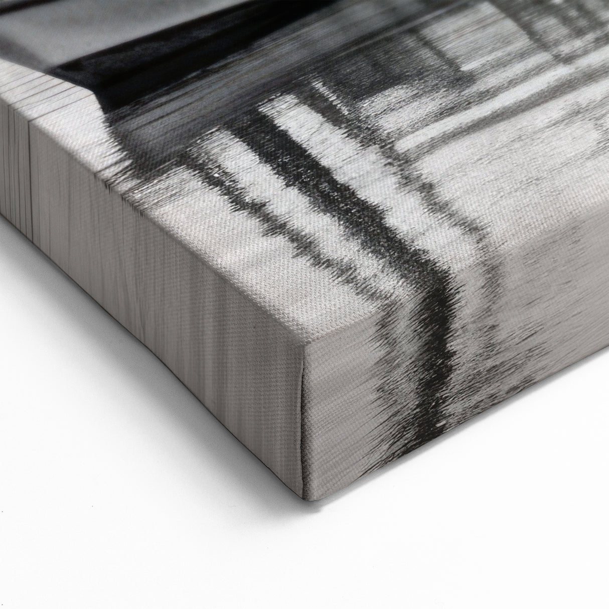 Timeless Black and White Harbor Wall Art - Majestic Mountain Scenery