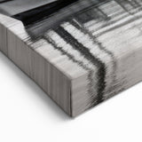 Timeless Black and White Harbor Wall Art - Majestic Mountain Scenery