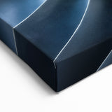 Modern Aviation Art: Close-Up of Jet Engine Fan Blade on Canvas Print