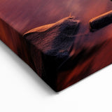 Fiery Sunset Harbor Wall Art - Stunning Lakeside View with Vibrant Skies