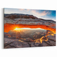 Breathtaking Canyon Sunrise Wall Art - Scenic Canyon Canvas Prints