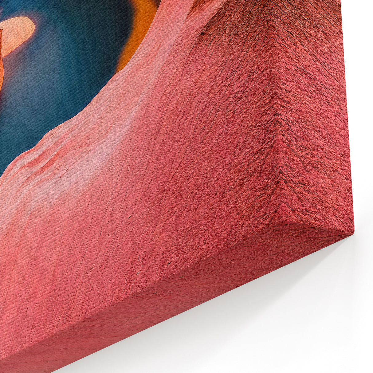 Abstract Canyon Waterfall Art - Scenic Canyon Canvas Prints for Decor