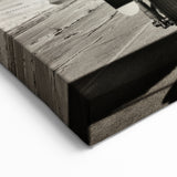 Vintage Aircraft Art: Classic Twin-Prop Plane in Black and White Print