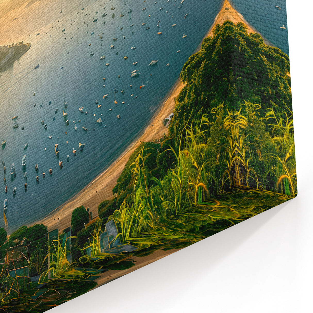 Breathtaking Rio de Janeiro Harbor Wall Art - Stunning Sunrise Panorama