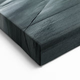 Modern Aviation Art: Jet Engine Close-Up in Sleek Monochrome Canvas Print