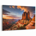 Sunset Canyon Majesty Art - Scenic Canyon Canvas Prints for Decor
