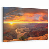 Grand Canyon Sunrise Art - Majestic Canyon Canvas Prints for Home Decor