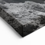 Black & White Canyon Wall Art - Abstract Scenic Canyon Art for Home Decor