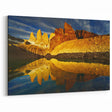 Golden Canyon Reflection Art - Stunning Nature Canvas Prints for Decor