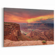 Sunset Canyon Wall Art - Majestic Nature Canvas Prints for Home Decor