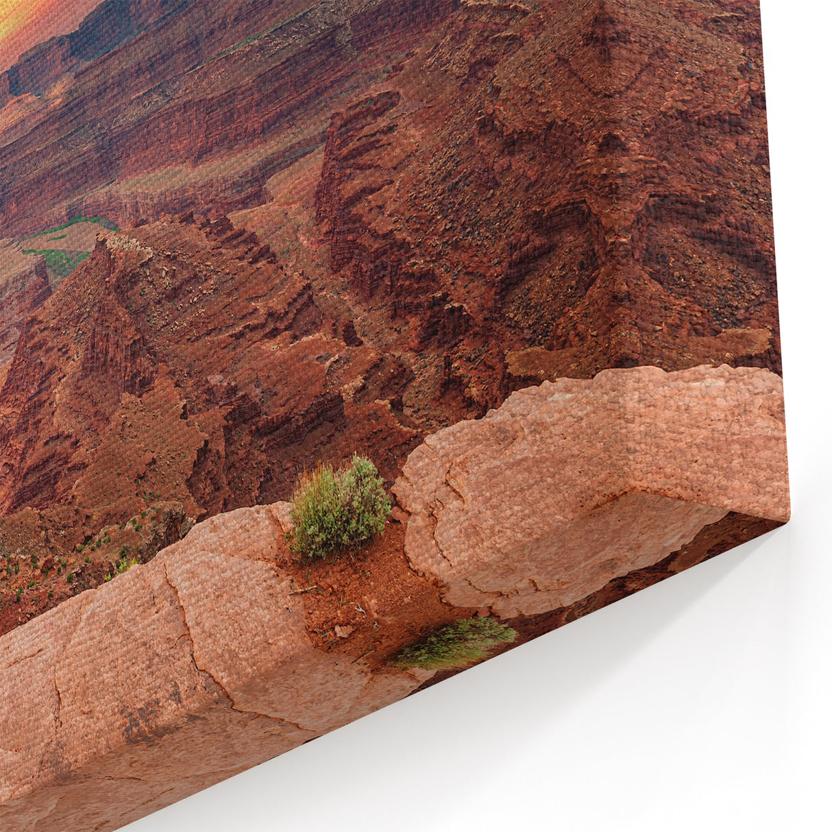Sunset Canyon Wall Art - Majestic Nature Canvas Prints for Home Decor