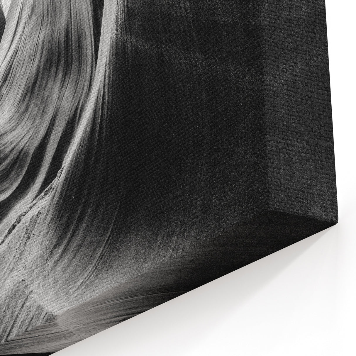 Black & White Canyon Wall Art - Abstract Nature Canvas Prints for Decor