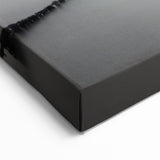 Ethereal Boat in Calm Waters Art – Black and White Harbor Photography