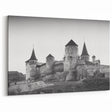 Medieval Castle Wall Art - Historic Castle Prints Black and White Photography