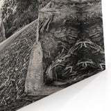 Castle Photography Art - Scenic Castle Landscape in Black and White Print
