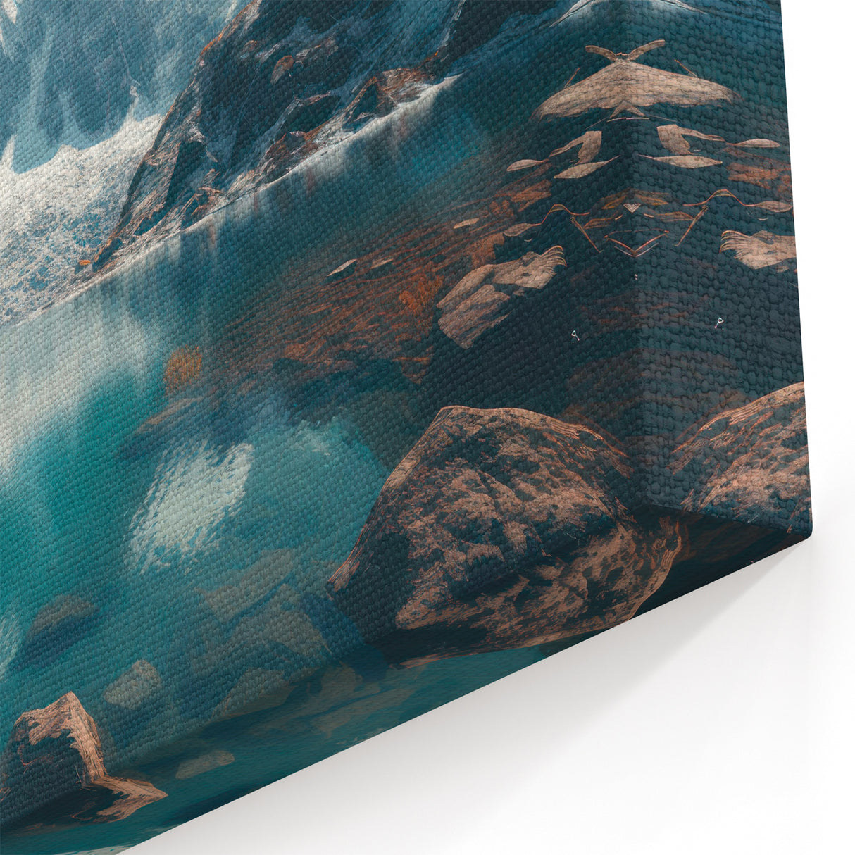 Majestic Mountain Harbor - Stunning Coastal Scenery Wall Art Print