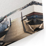 Sunlit Harbor Serenity - Elegant Coastal Wall Art for Nautical Decor