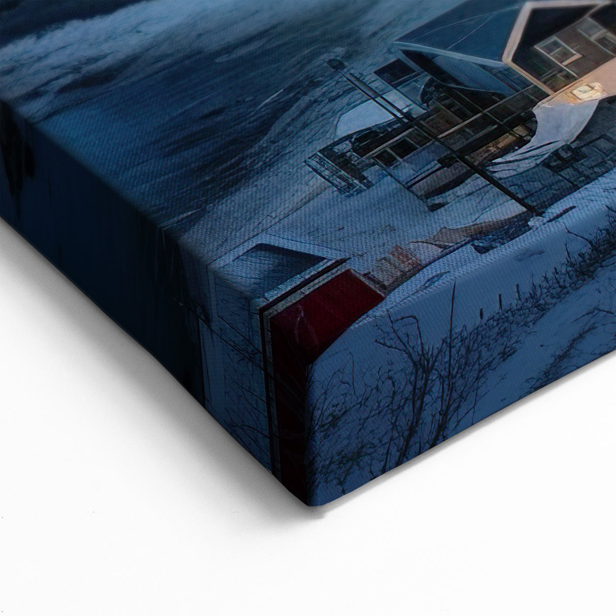 Winter Harbor Serenity - Captivating Coastal Wall Art for Tranquil Decor