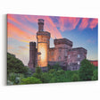 Sunset Castle Wall Art - Illuminated Castle Print in Vibrant Colors