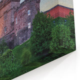 Sunset Castle Wall Art - Illuminated Castle Print in Vibrant Colors
