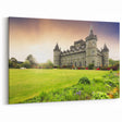 Sunlit Castle Wall Art - Majestic Castle Print in Scenic Landscape