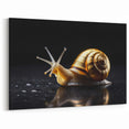 Golden Snail Wall Art | Nature's Elegance on Canvas, Acrylic & Framed Prints