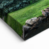 Stone Castle Wall Art - Scenic Castle Print by the Water Rustic Charm