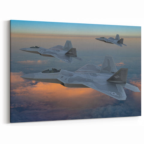 Fighter Jets at Dusk - Stunning Aviation Art for Modern Home Decor