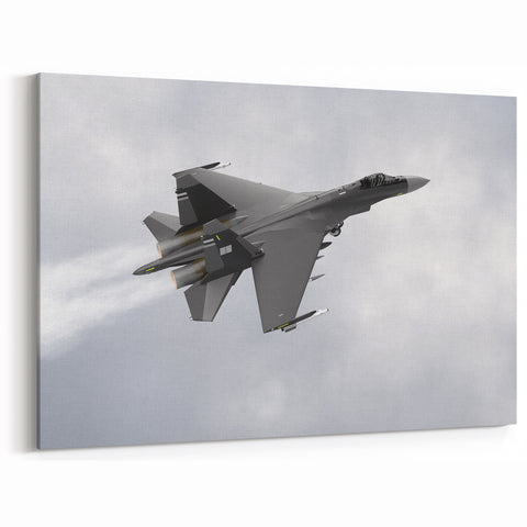 Jet Fighter Ascending - Dynamic Aviation Wall Art for Modern Spaces