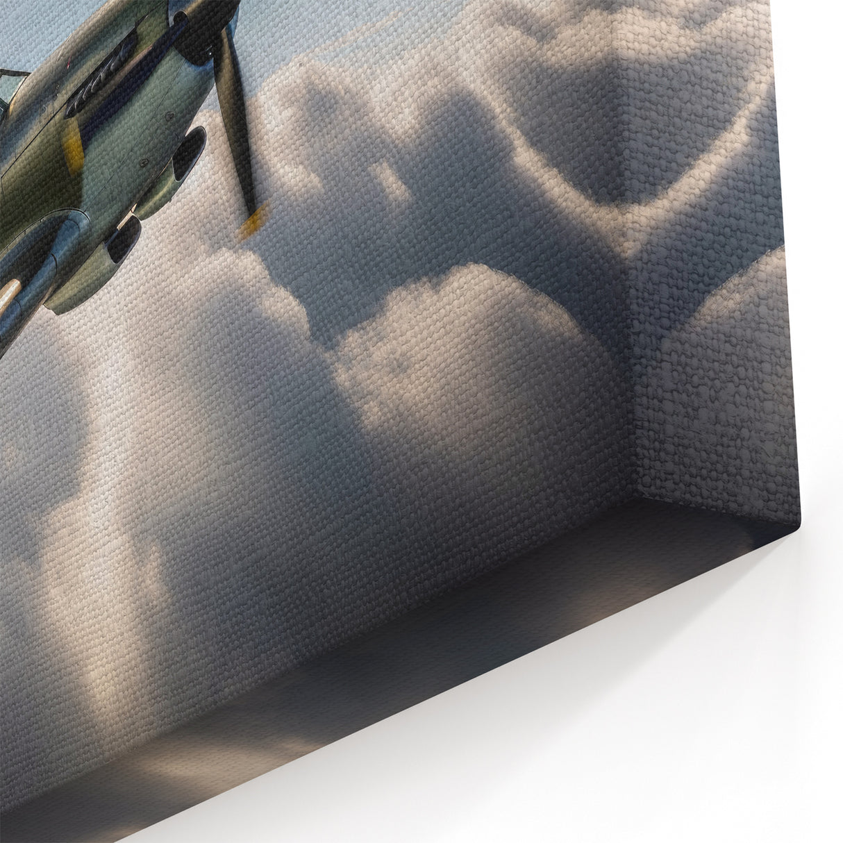 Classic WWII Fighter in Flight - Iconic Vintage Aviation Wall Art