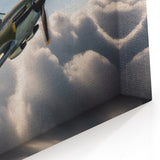 Classic WWII Fighter in Flight - Iconic Vintage Aviation Wall Art