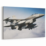 F-16 Fighter Jet in Flight - Modern Aviation Wall Art for Enthusiasts