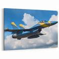 High-Flying Jet Plane Art - Modern Aviation Wall Decor for Enthusiasts