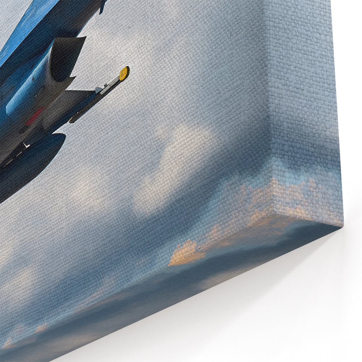 High-Flying Jet Plane Art - Modern Aviation Wall Decor for Enthusiasts