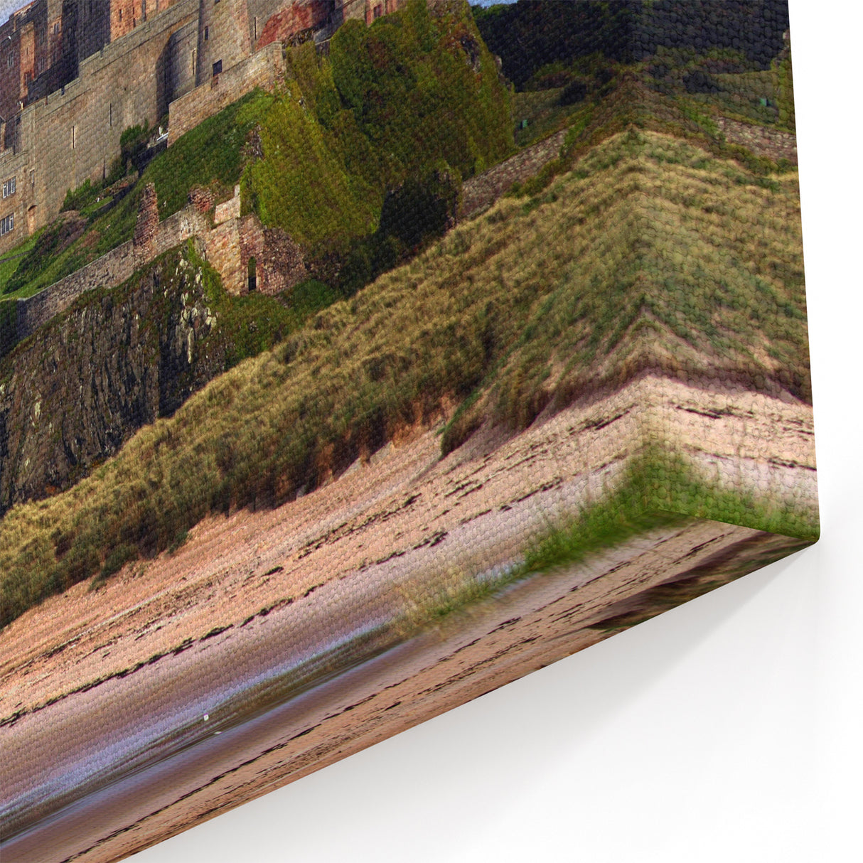 Coastal Castle Wall Art - Historic European Castle Landscape Print