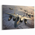 Fighter Jet Squadron Art - Powerful Aviation Wall Decor for Enthusiasts