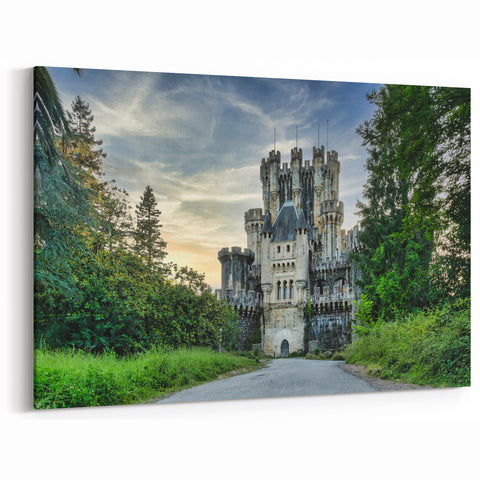 Majestic Castle Wall Art - Historic Fortress Landscape Print