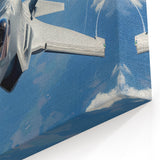 Stealth Fighter Jet Art - Modern Aviation Wall Decor for Home & Office