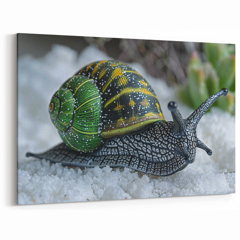 Snail Art Poster - Vibrant Wildlife Print for Nature Enthusiasts