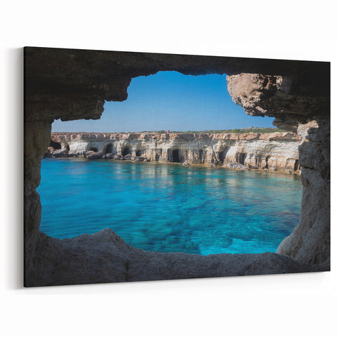 Coastal Cave Wall Art - Stunning Scenic Cave Photography Print Decor