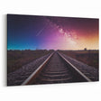 Night Sky Railway Art - Stunning Starry Landscape with Milky Way