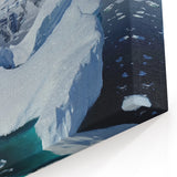 Arctic Serenity Canvas - Majestic Icebergs and Mountains in Polar Waters