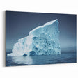 Solitary Iceberg Canvas - Majestic Arctic Ice in Serene Polar Waters