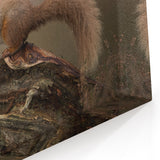 Charming Squirrel Wall Art on Canvas - Woodland Wildlife Decor