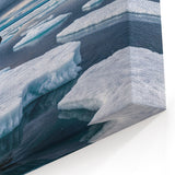 Polar Bear on Ice Canvas - Arctic Wildlife in Majestic Polar Landscape