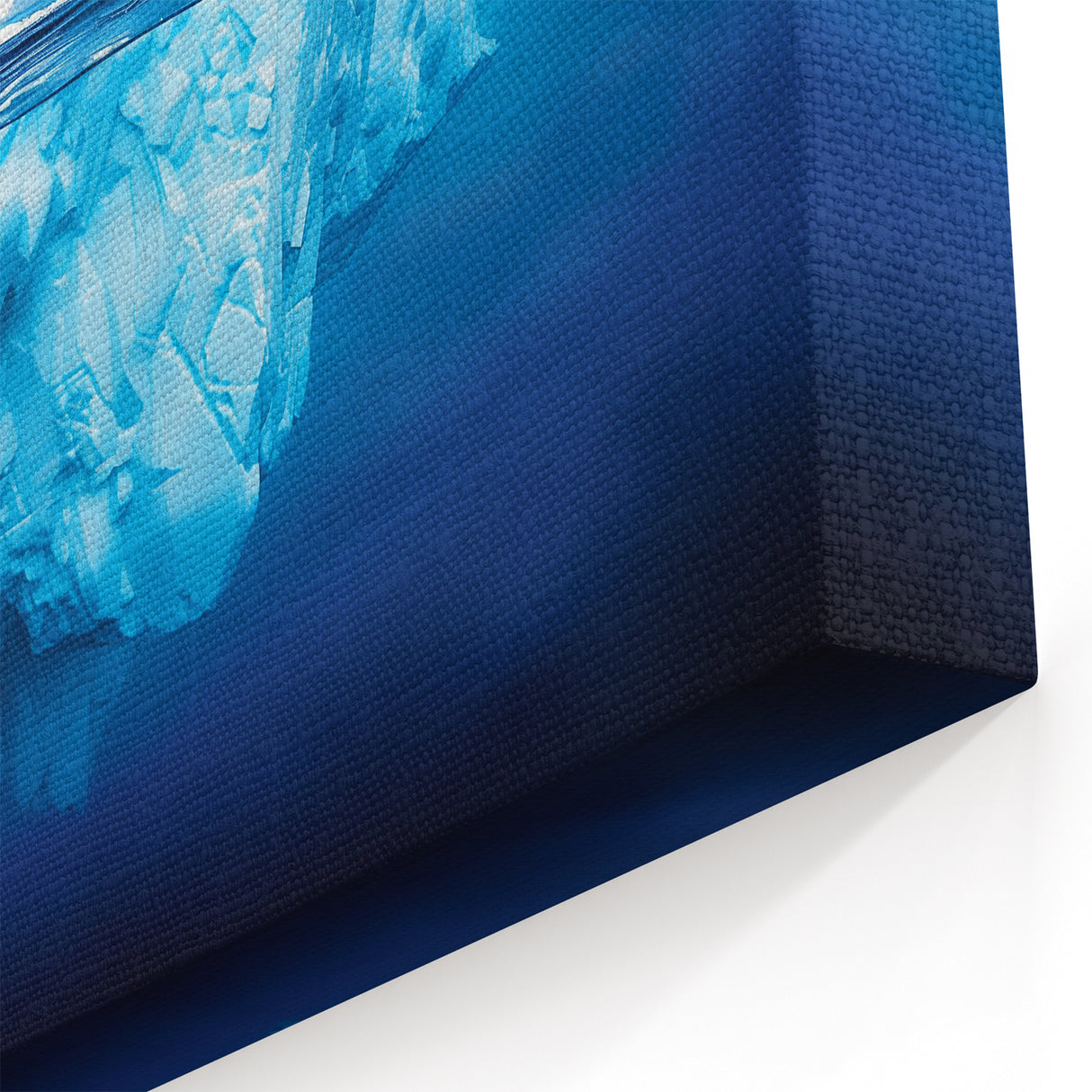 Deep Blue Iceberg Canvas - Majestic Arctic Iceberg Above and Below