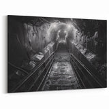 Vintage Railroad Tunnel Wall Art - Scenic Railway Photography Canvas Print