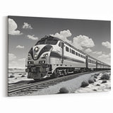 Vintage Train Wall Art - Black and White Historic Railway Photography