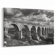 Historic Stone Bridge Wall Art - Black and White Railway Photography Print